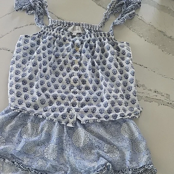 Cleobella Ruffled Cami Pajama Set size small